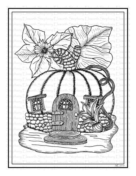 Fairy Cottage Coloring Pages Coloring Pages