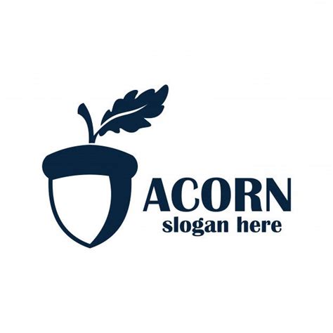 Acorn Logo | Vector logo design, Logo design, Acorn