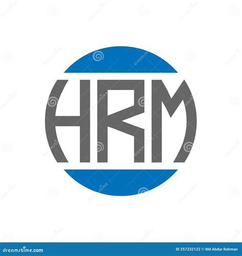 HRM Letter Logo Design on White Background. HRM Creative Initials ...