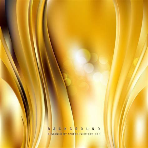 Yellow Wave Design Background | Wave design, Free vector backgrounds ...