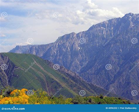 Overcast day in mountains stock photo. Image of outdoors - 4096332