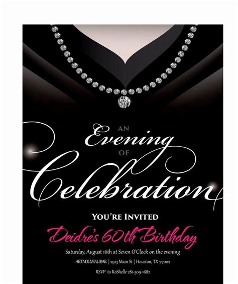 Birthday Invitations for Women Luxury Gown Invitation • Birthday Party In… in 2020 | Adult ...