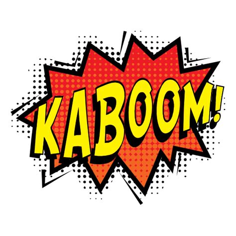 Kaboom Comic Sticker