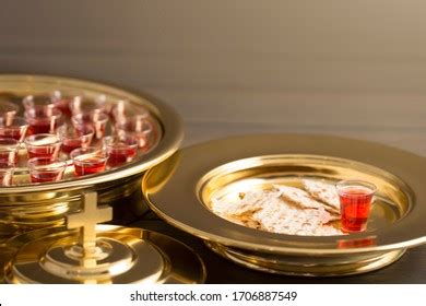 Christian Communion Cup Bread Stock Photo 1706887549 | Shutterstock