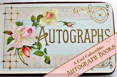 A Cool Collectible: Autograph Books - Adirondack Girl @ Heart