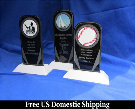 Custom engraved personalized acrylic trophy award plaque | Award plaques, Custom awards, Acrylic ...