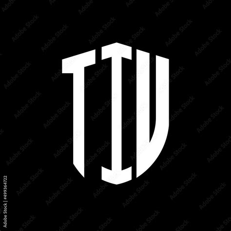 TIU letter logo design. TIU modern letter logo with black background ...