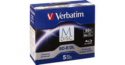 Verbatim M-Disc BD-R DL 50GB 6x Blu-ray Discs 98923 B&H Photo