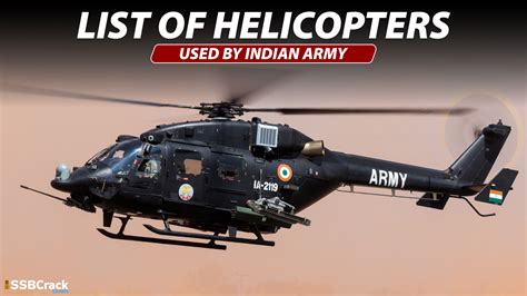 List of Helicopters used by the Indian Army