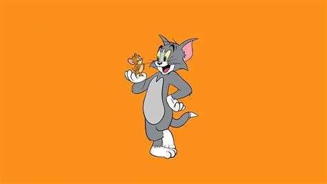 Tom & Jerry Wallpaper 4K, Cartoon, 5K, White background