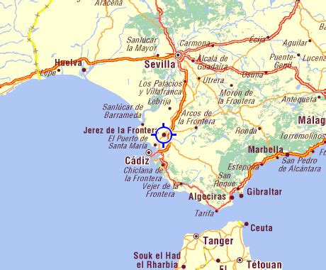 Jerez de la Frontera map