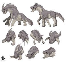 590 Quadruped ideas | animal drawings, animal art, creature design