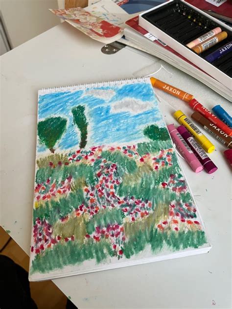 Oil Pastel landscape in 2023 | Oil pastel landscape, Oil pastel, Pastel ...