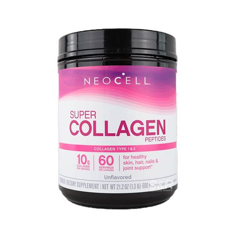 NeoCell Unflavored Super Collagen Peptides Powder Dietary Supplement 600g