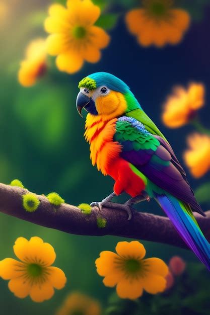 Premium AI Image | Parrot Cute Bird