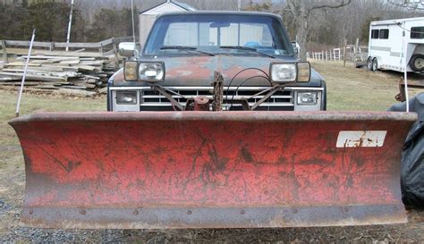 1987 CHEVROLET SILVERADO 10 4WD PICK UP TRUCK WITH WESTERN SNOW PLOW 8 ...