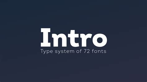 DOWNLOAD: Intro Font - at Fontfabric™