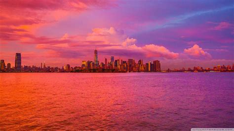 New york city pink sunset wallpaper (1920x1080) | New wallpaper hd, Sunset wallpaper, New nature ...
