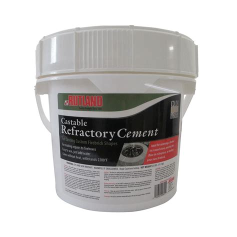 Rutland 25 lbs. Castable Refractory Cement Tub-601 - The Home Depot