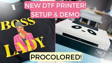 NEW DTF PRINTER?!?! | PROCOLORED DTF PRINTER SETUP & DEMO | FOR BEGINNERS! - YouTube