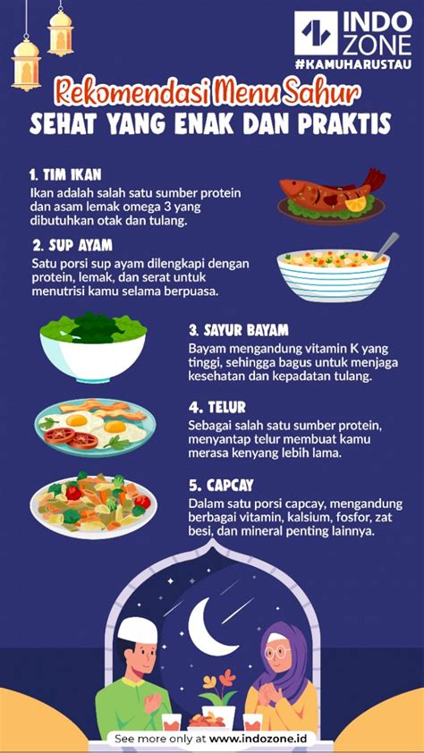 Rekomendasi Menu Sahur Sehat yang Enak dan Praktis | Indozone.id