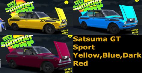 Satsuma GT Sport colors at My Summer Car Nexus - Mods and community