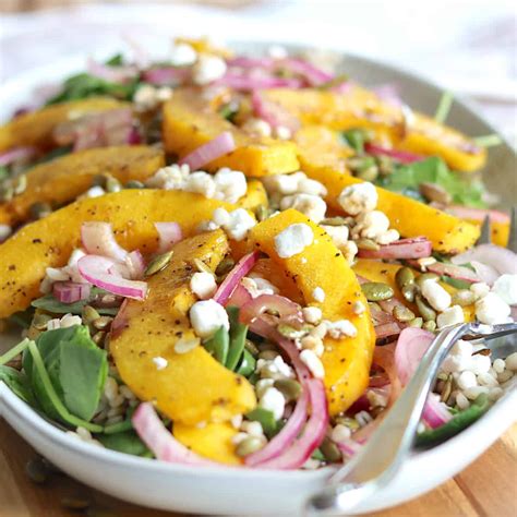 Roasted Pumpkin Salad Recipe (so tasty!) | Seeking Good Eats