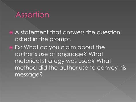 PPT - Assertion, Evidence, and Commentary PowerPoint Presentation, free download - ID:1839494