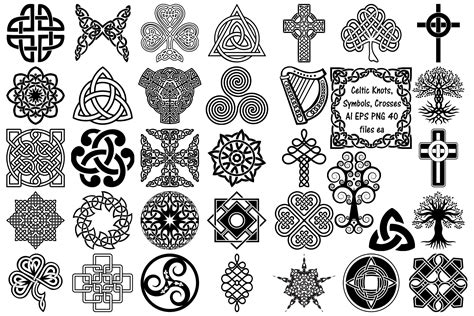 Celtic Symbols, Knots AI EPS PNG | Illustrations ~ Creative Market