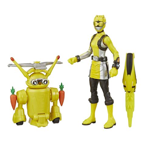 Buy Power Rangers Beast Morphers Yellow Ranger and Morphin Jax Beast Bot 15-cm Action Figure 2 ...