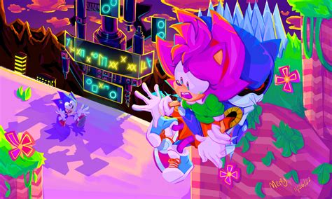 Sonic CD Amy and Metal sonic scene by merpy1256 on DeviantArt