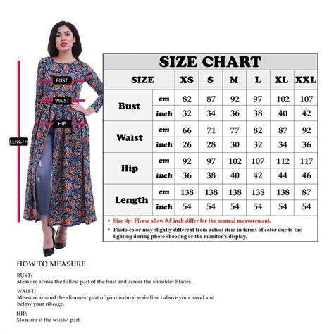 Small size dress chart | Dresses Images 2022