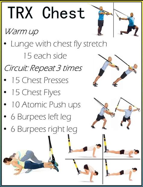 TRX chest workout | Trx workouts, Chest workout, Chest workout routine