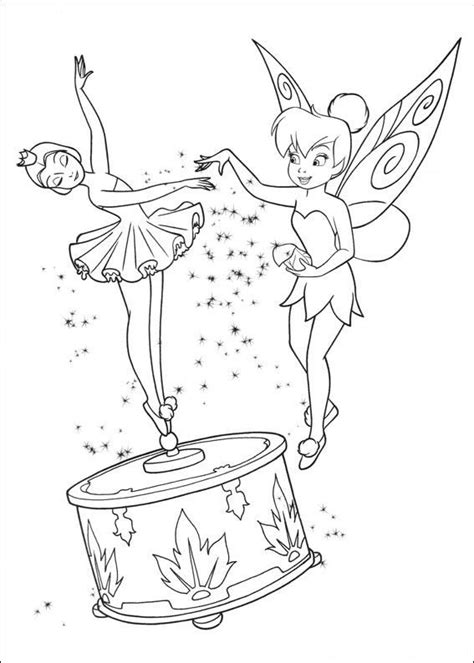 Kids-n-fun.com | Coloring page Tinkerbell Tinkerbell | Tinkerbell coloring pages, Fairy coloring ...