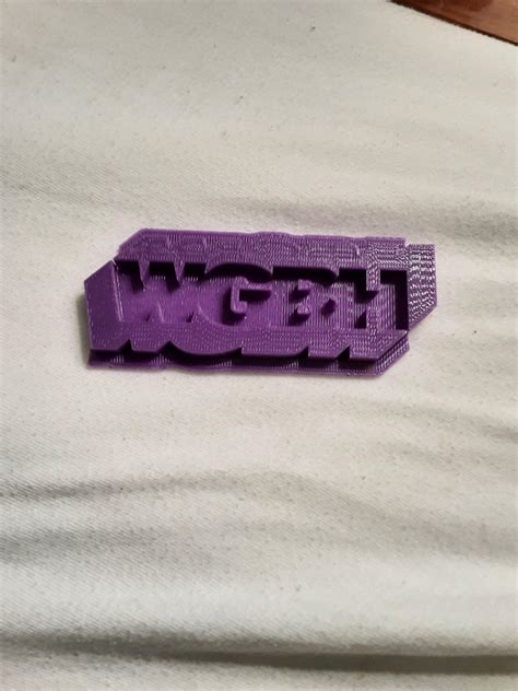 I made a 3d print of the WGBH logo : 3Dprinting