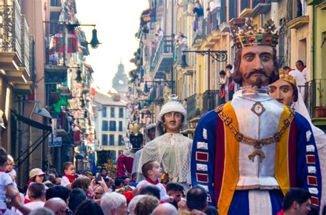 The Procession of San Fermin and the Running of the Bulls