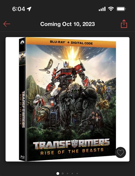 Rise of the Beasts Blu-ray Release Date - Transformers News - TFW2005