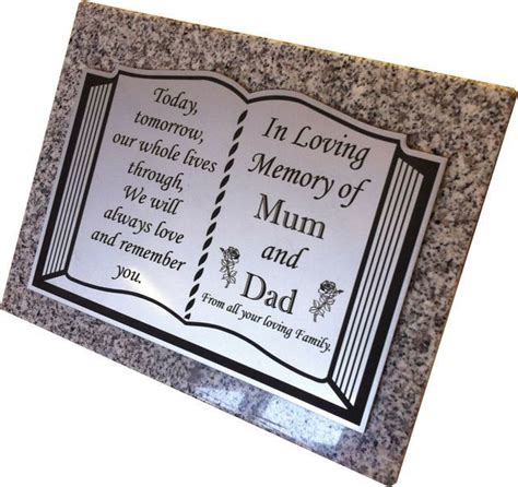 Personalised Granite Memorial Grave Plaque-Grave Marker-Grave Stone £76 ...