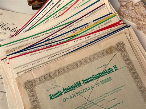 Vintage Bond Certificates RANDOM PICK, Unused Stock Certificate, Finnish Ephemera, Junk Journal ...