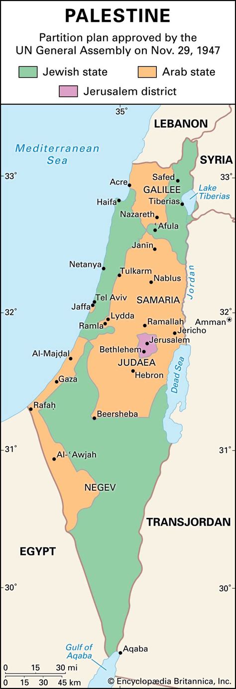 Original Map Of Palestine