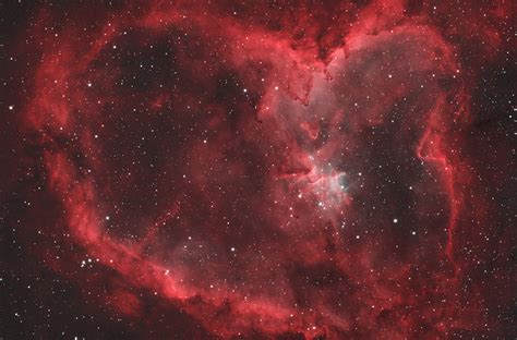 The Heart Nebula accompanied by Melotte 15 - HOO - Sky & Telescope - Sky & Telescope