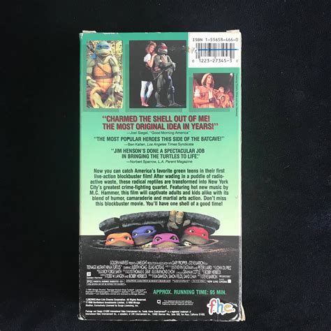 Teenage Mutant Ninja Turtles 1990 Vintage Movie VHS