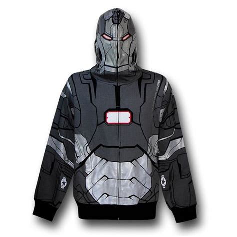 Iron Man 3 War Machine Zip-Up Costume Hoodie