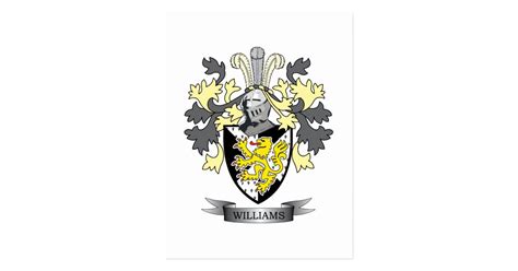 Williams Coat of Arms Postcard | Zazzle.com