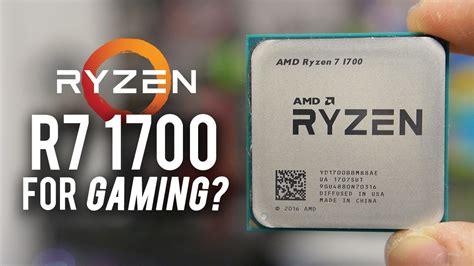 Ryzen R7 1700 GAMING BENCHMARKS (7 games tested vs. 7700K!) - YouTube