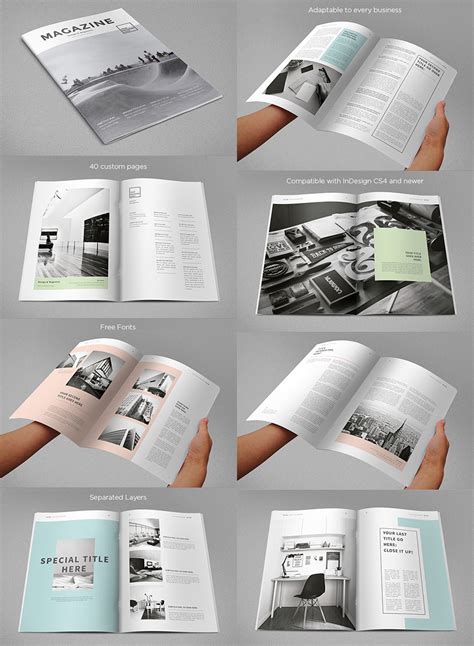20 قالب لمجلة مع تصاميم خلاقة جاهزة للطباعة