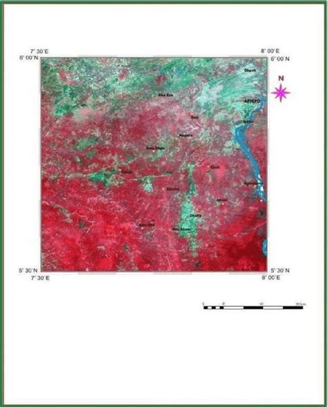 False color composite map of the area | Download Scientific Diagram