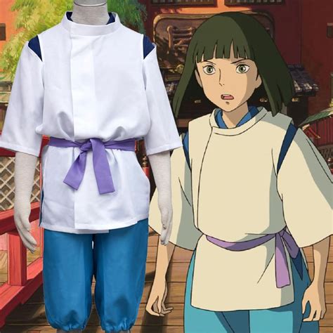 Anime Spirited Away Haku Cosplay Halloween Costume : Cosplaymade.com | Spirited away cosplay ...