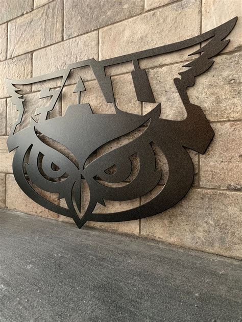 Metal FAU Owl Head Sign | Etsy