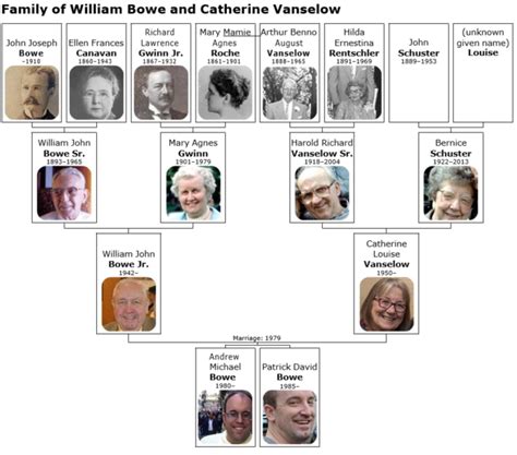 William John Bowe, Sr. and Mary Gwinn Bowe Family Tree - William J. Bowe